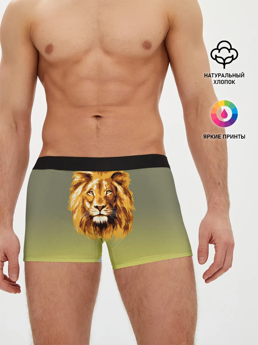 Мужские трусы боксеры / Лев