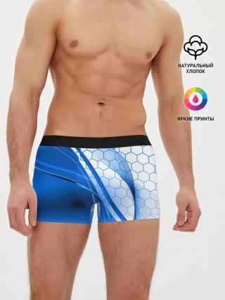 Мужские трусы боксеры / ABSTRACT BLUE