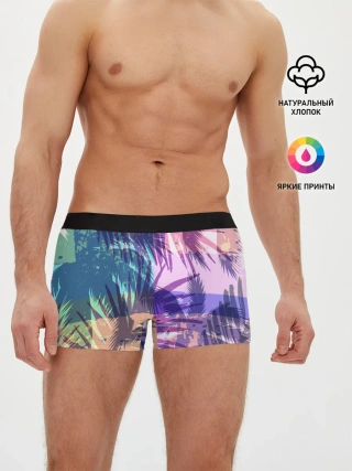 Мужские трусы боксеры / Тропики