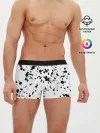 Мужские трусы боксеры / Далматинец - брызги чёрными пятнами