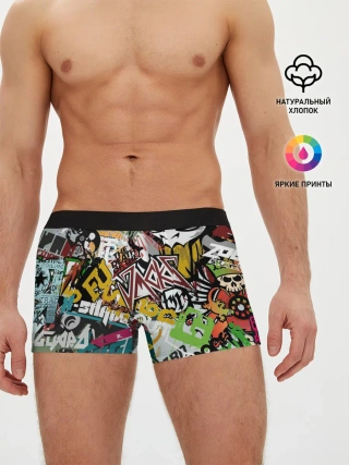 Мужские трусы боксеры / Стикеры