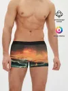 Мужские трусы боксеры / Фэнтези море корабли закат