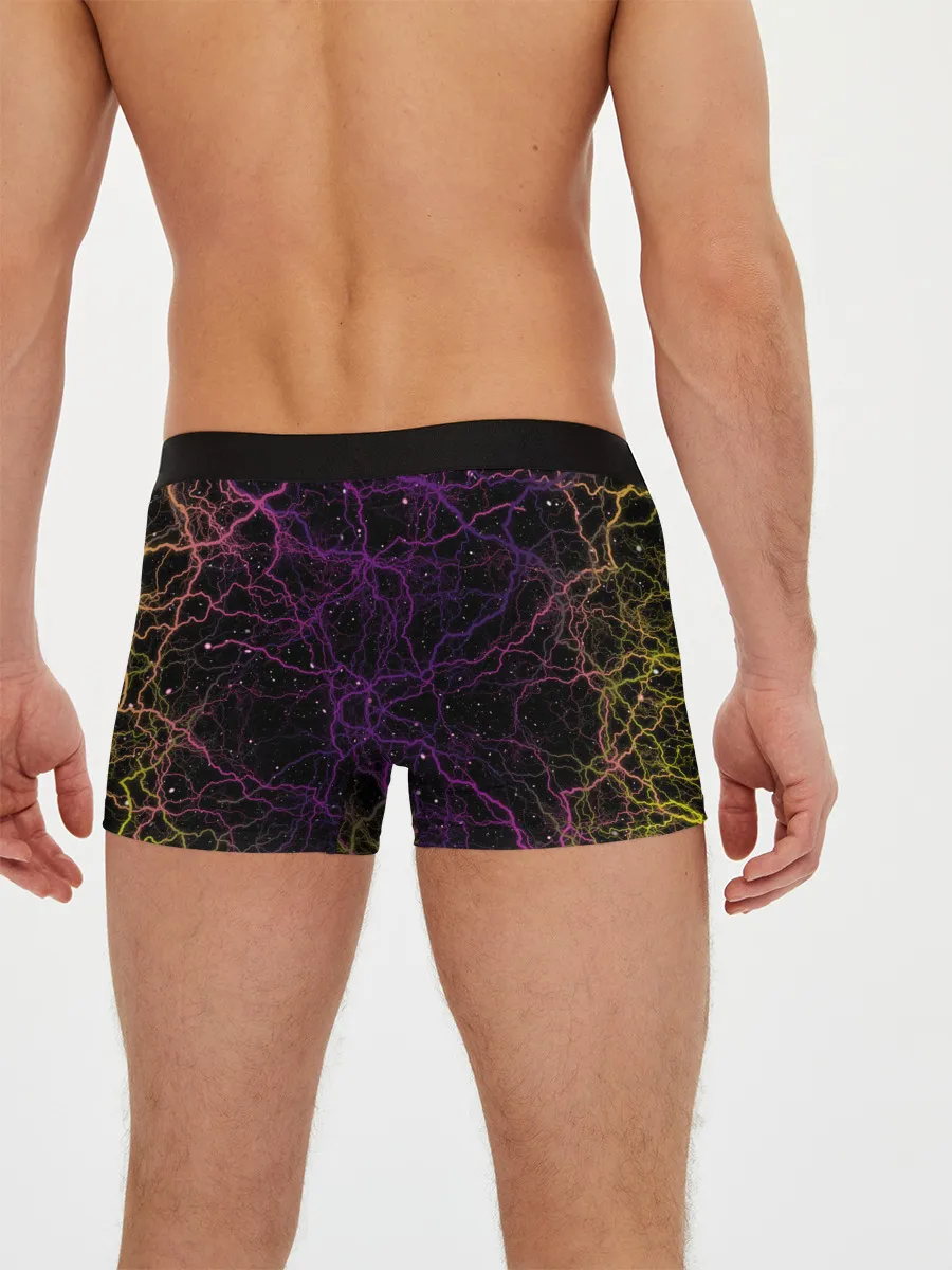 Мужские трусы боксеры / Цветные молнии Пикачу