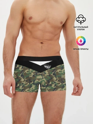 Мужские трусы боксеры / Россия камуфляж