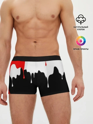 Мужские трусы боксеры / ПОДТЁКИ.