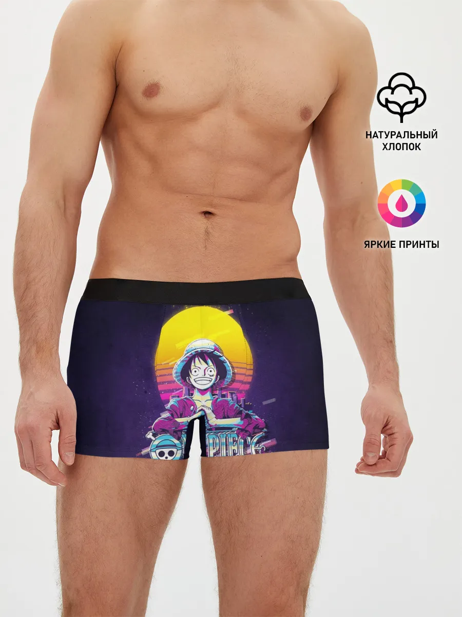 Мужские трусы боксеры / Neon One Piece