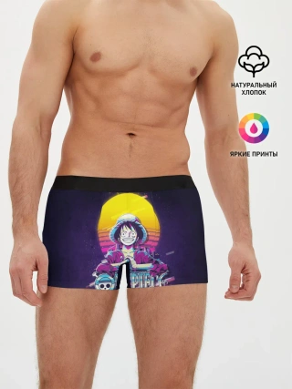 Мужские трусы боксеры / Neon One Piece