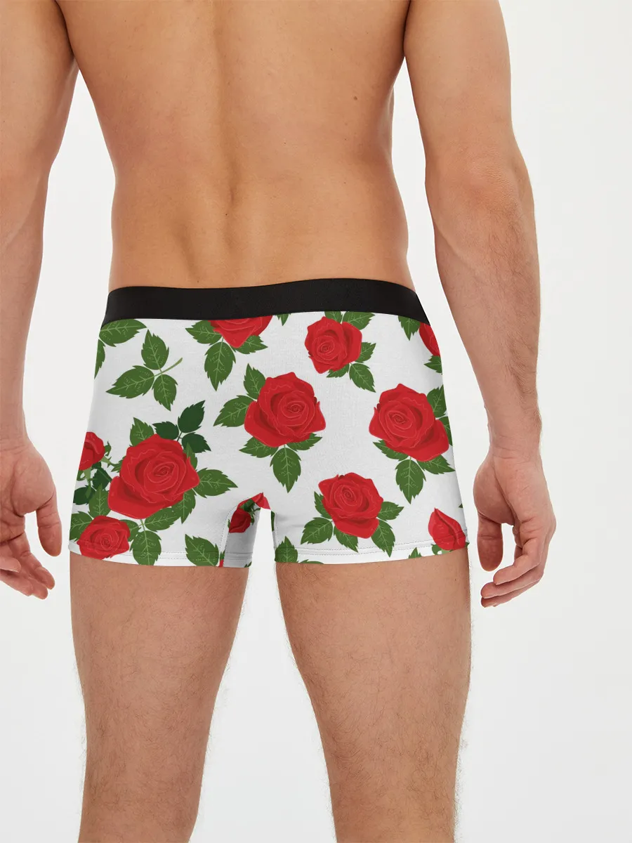 Мужские трусы боксеры / BTS Roses | White