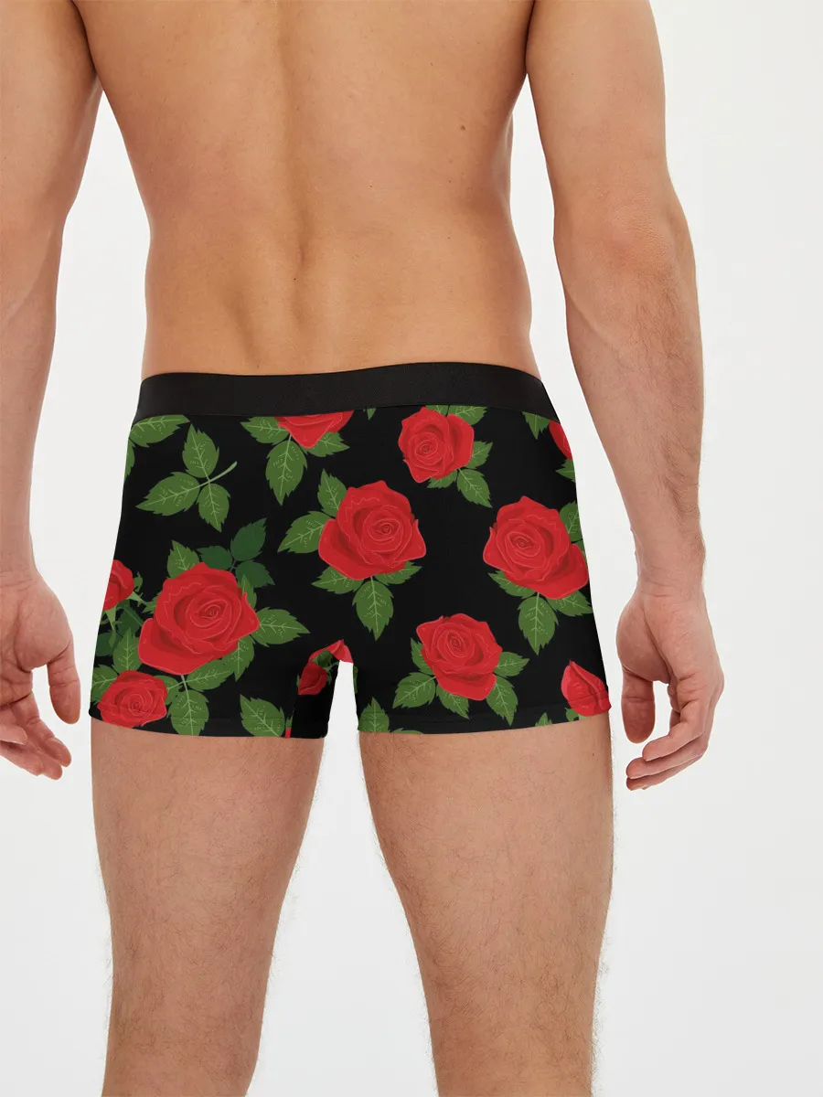 Мужские трусы боксеры / BTS Roses | Black