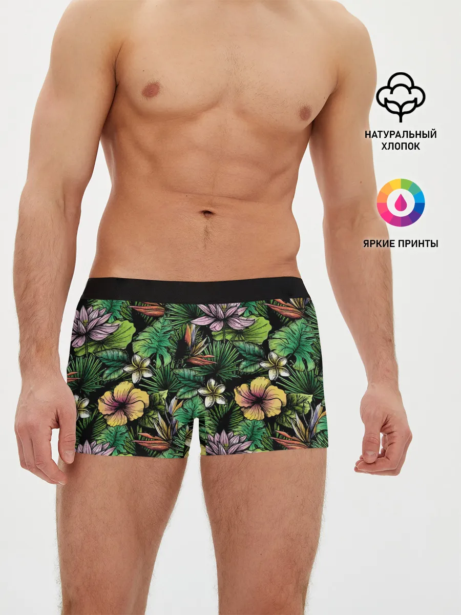 Мужские трусы боксеры / Летние цветы