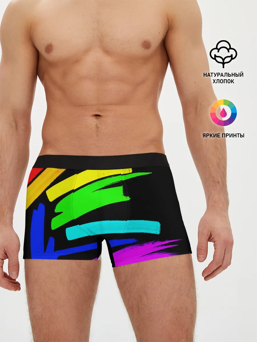 Мужские трусы боксеры / НЕОНОВЫЕ КРАСКИ