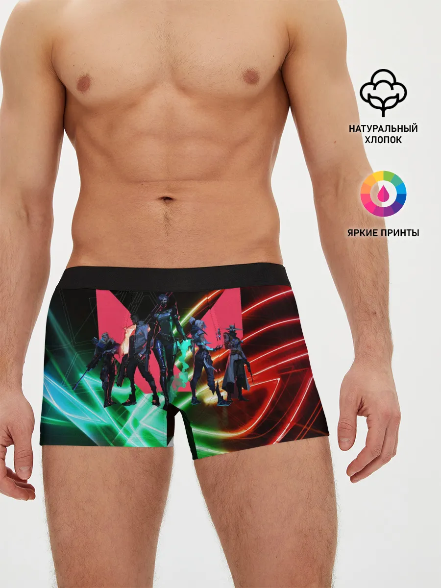 Мужские трусы боксеры / Valorant | Neon