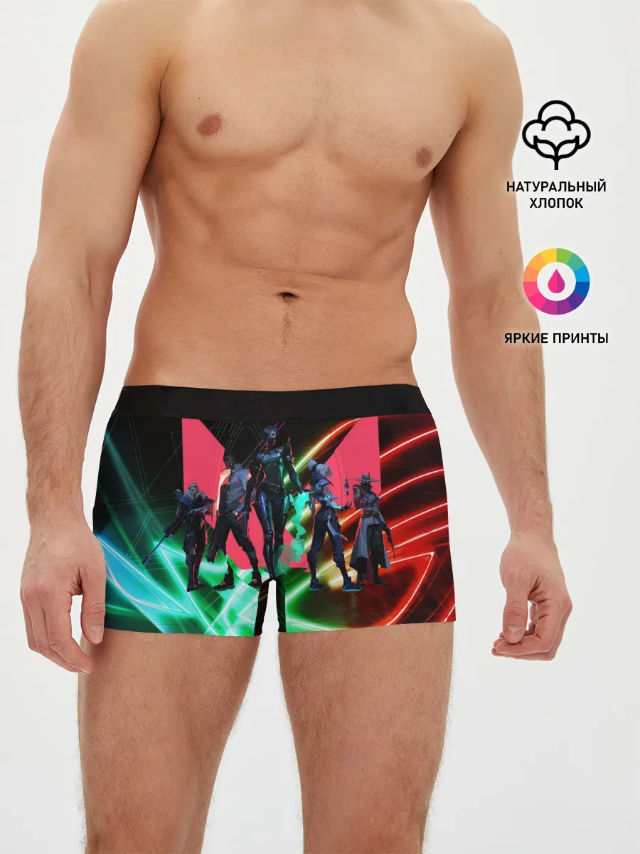 Мужские трусы боксеры / Valorant | Neon