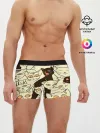 Мужские трусы боксеры / КОТЯТА ПАТТЕРН