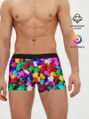 Мужские трусы боксеры / Разноцветные звездочки звезды
