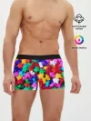 Мужские трусы боксеры / Разноцветные звездочки звезды