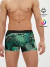 Мужские трусы боксеры / кактусы с цветами реализм