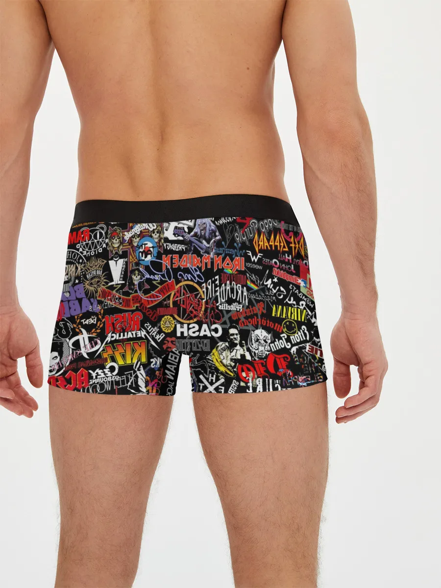 Мужские трусы боксеры / Rock | Логотипы
