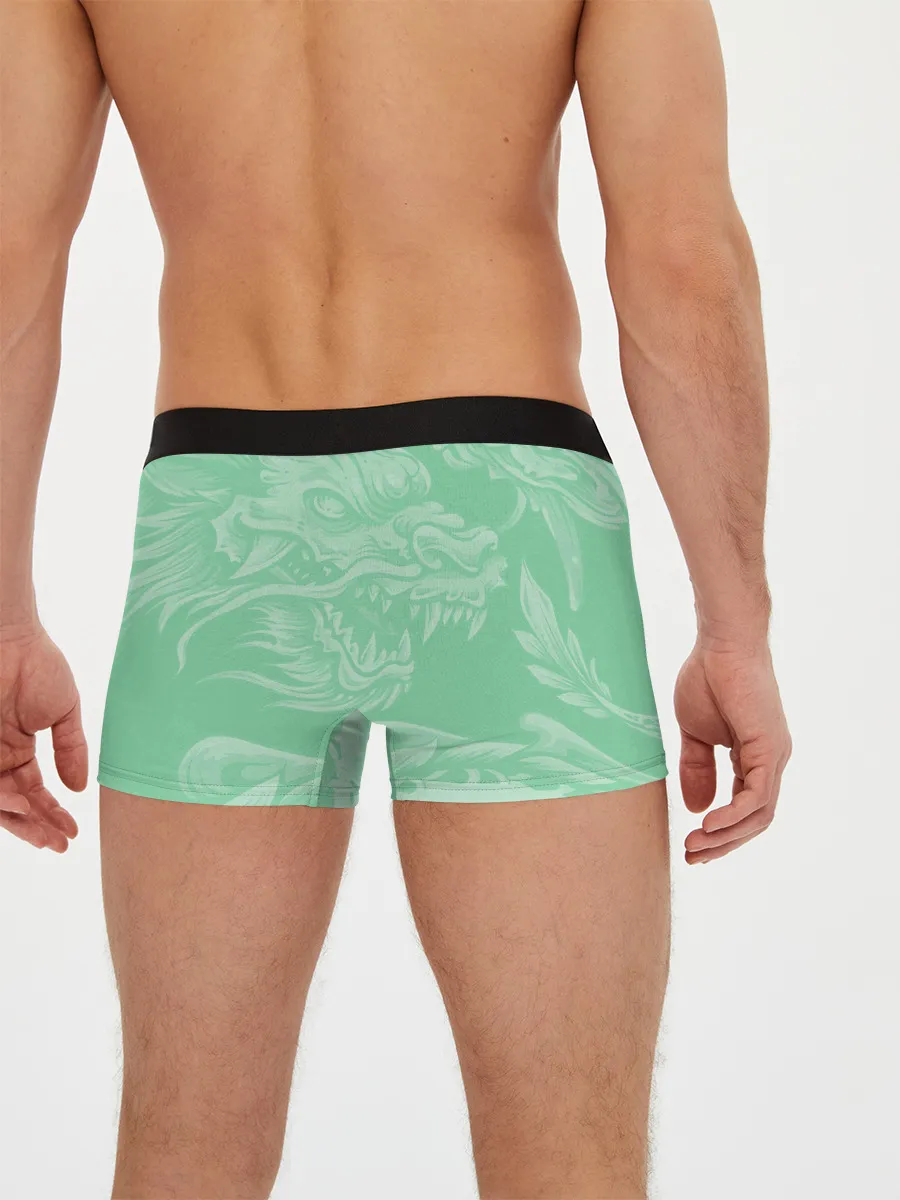 Мужские трусы боксеры / Изумрудный дракон