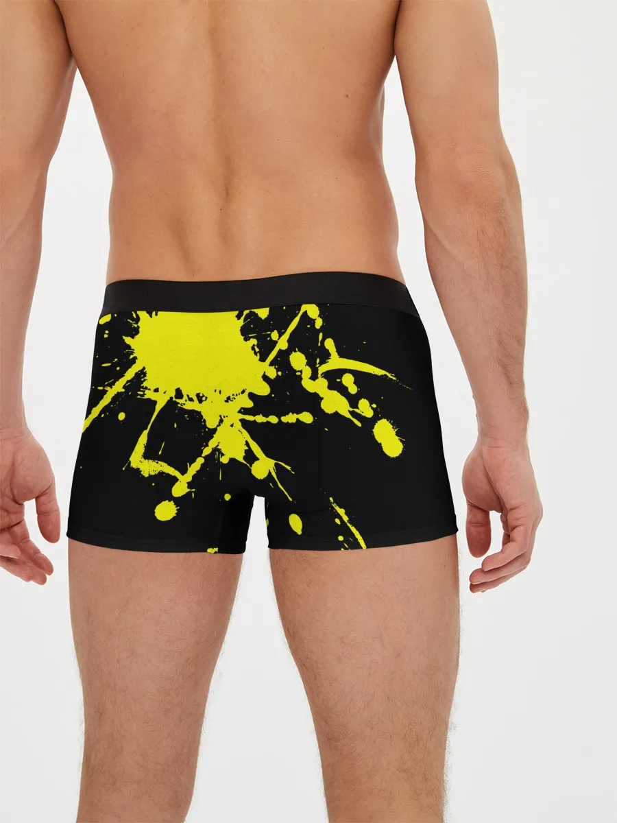 Мужские трусы боксеры / Хвост Феи желтые брызги