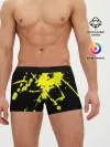 Мужские трусы боксеры / Хвост Феи желтые брызги