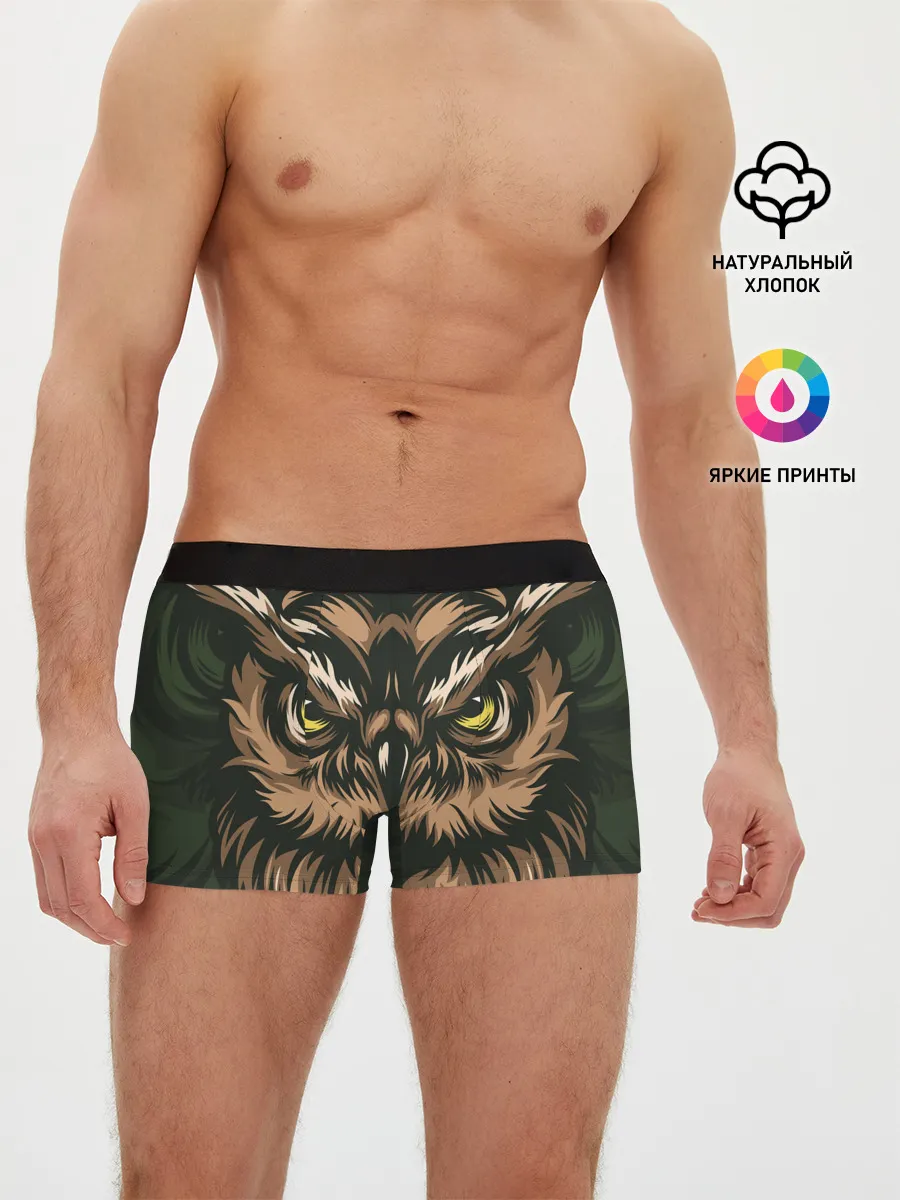 Мужские трусы боксеры / Хищная сова