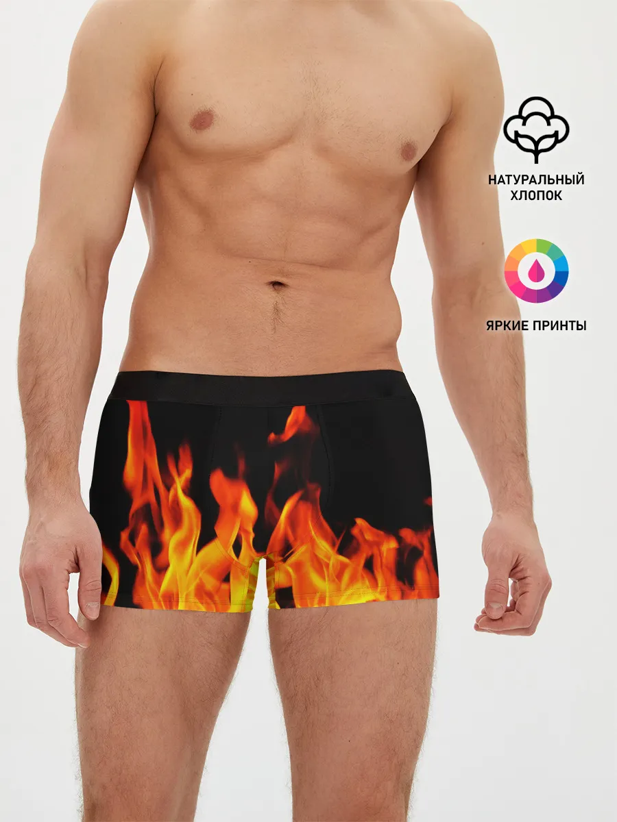 Мужские трусы боксеры / ОГНЕННЫЙ