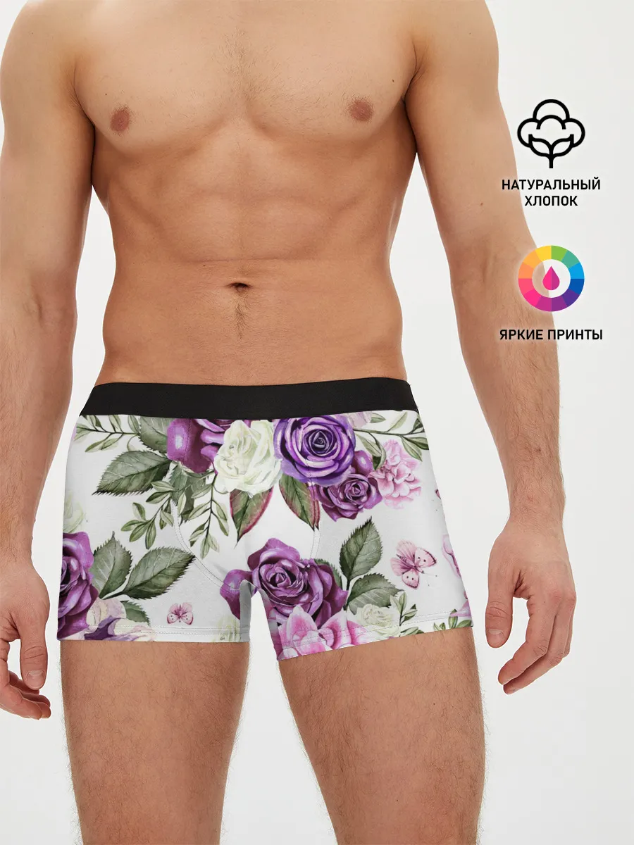 Мужские трусы боксеры / Красивые розы