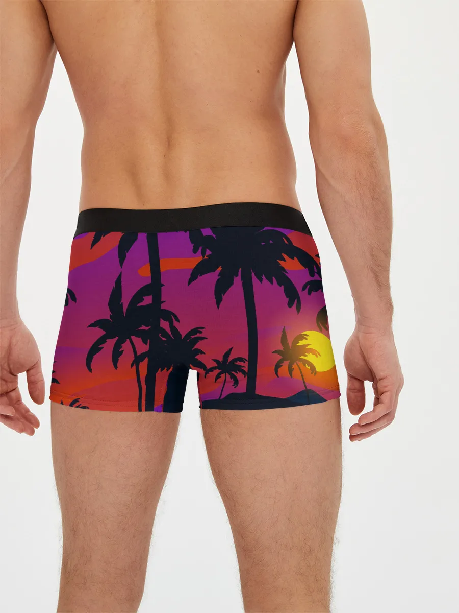 Мужские трусы боксеры / Тропический пляж