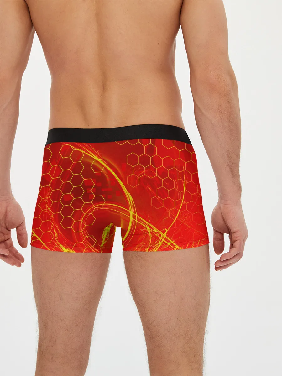 Мужские трусы боксеры / Неоновый Огонь