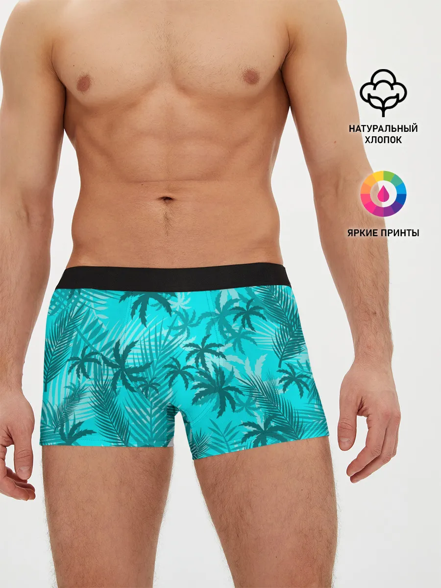 Мужские трусы боксеры / НЕОНОВЫЕ ПАЛЬМЫ