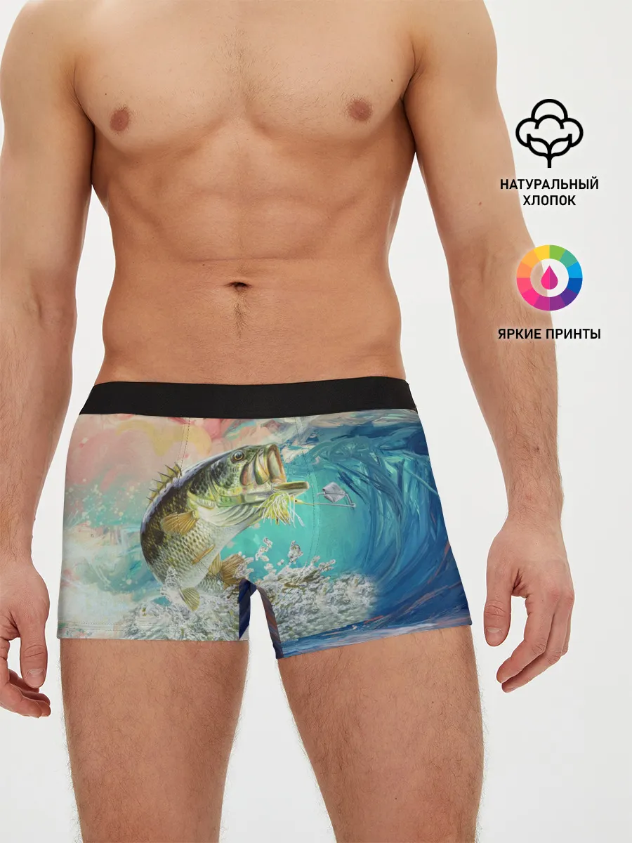 Мужские трусы боксеры / Клёвая Рыбалка