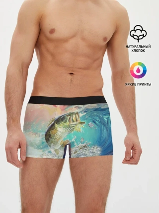 Мужские трусы боксеры / Клёвая Рыбалка