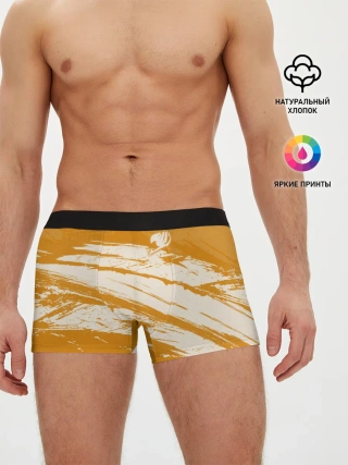 Мужские трусы боксеры / Хвост Феи оранжевые тона