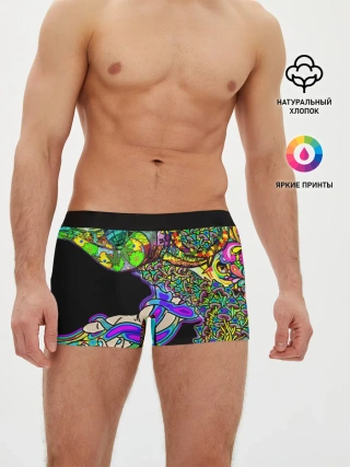 Мужские трусы боксеры / ПСИХОДЕЛИКА NEW