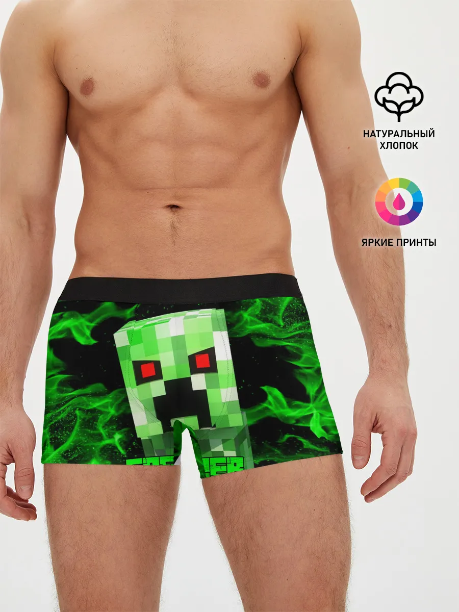 Мужские трусы боксеры / MINECRAFT CREEPER