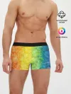 Мужские трусы боксеры / разноцветный акварель градиент