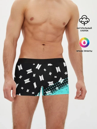 Мужские трусы боксеры / BTS / БТС