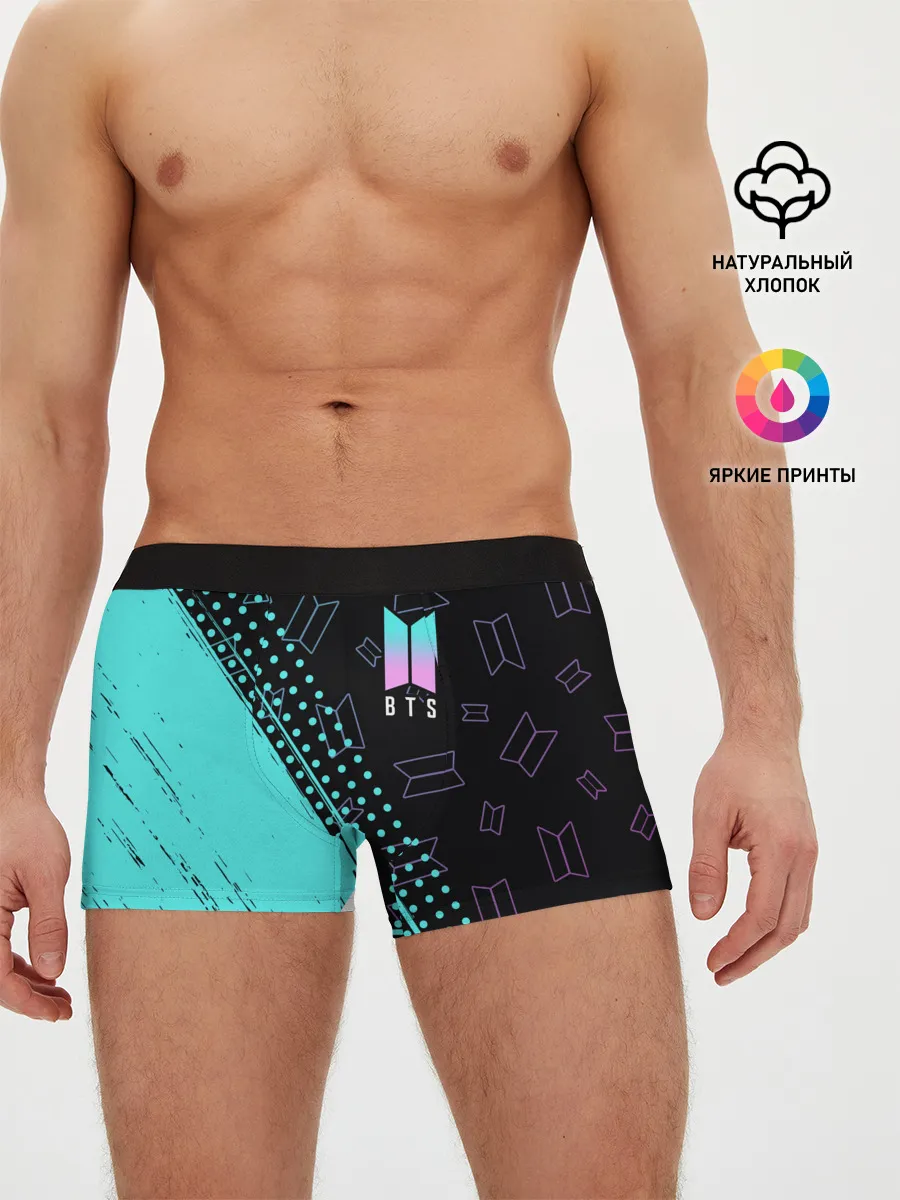 Мужские трусы боксеры / BTS / БТС