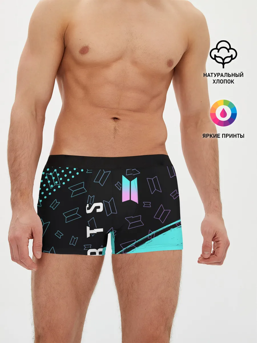 Мужские трусы боксеры / BTS / БТС