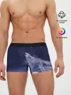 Мужские трусы боксеры / WOLF WHITE