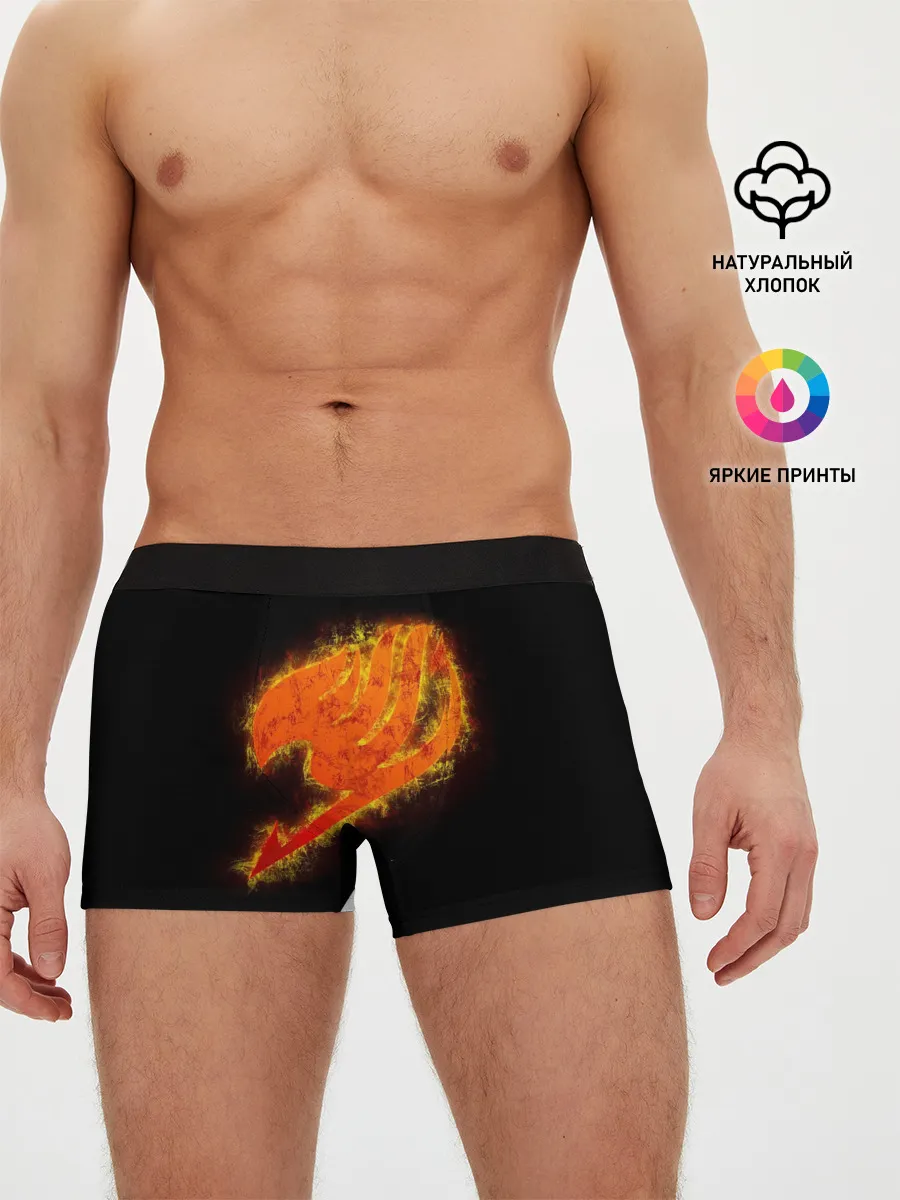 Мужские трусы боксеры / burning helmet Fairy Tail