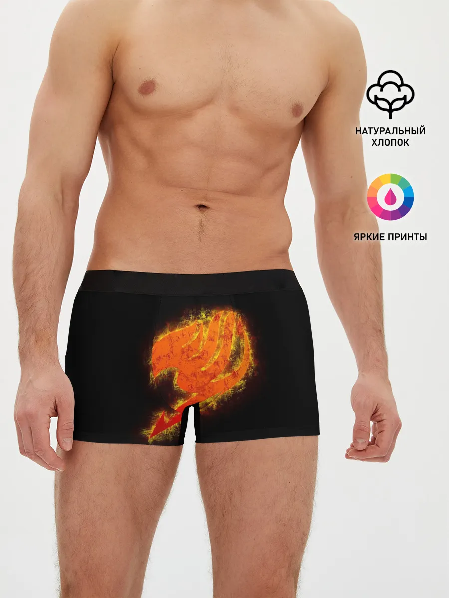 Мужские трусы боксеры / burning helmet Fairy Tail