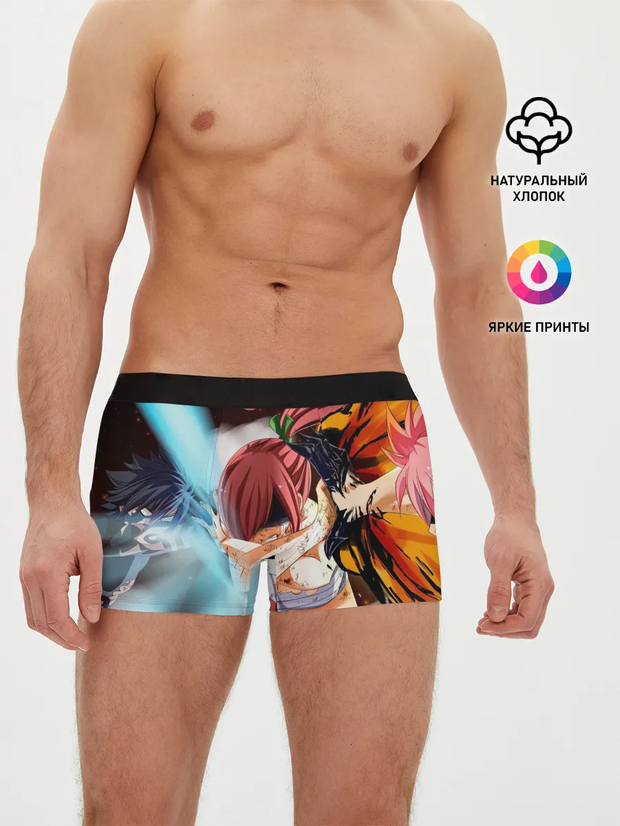 Мужские трусы боксеры / Нацу и Грей против Эльзы