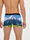 Мужские трусы боксеры / Горы пейзаж природа вектор