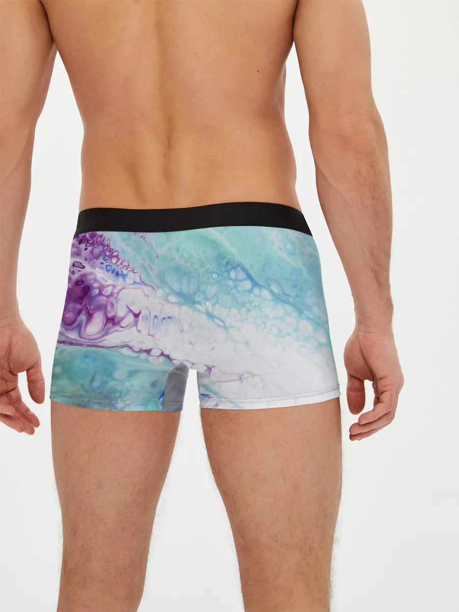 Мужские трусы боксеры / Цветная морская пена