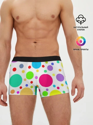 Мужские трусы боксеры / Polka dot