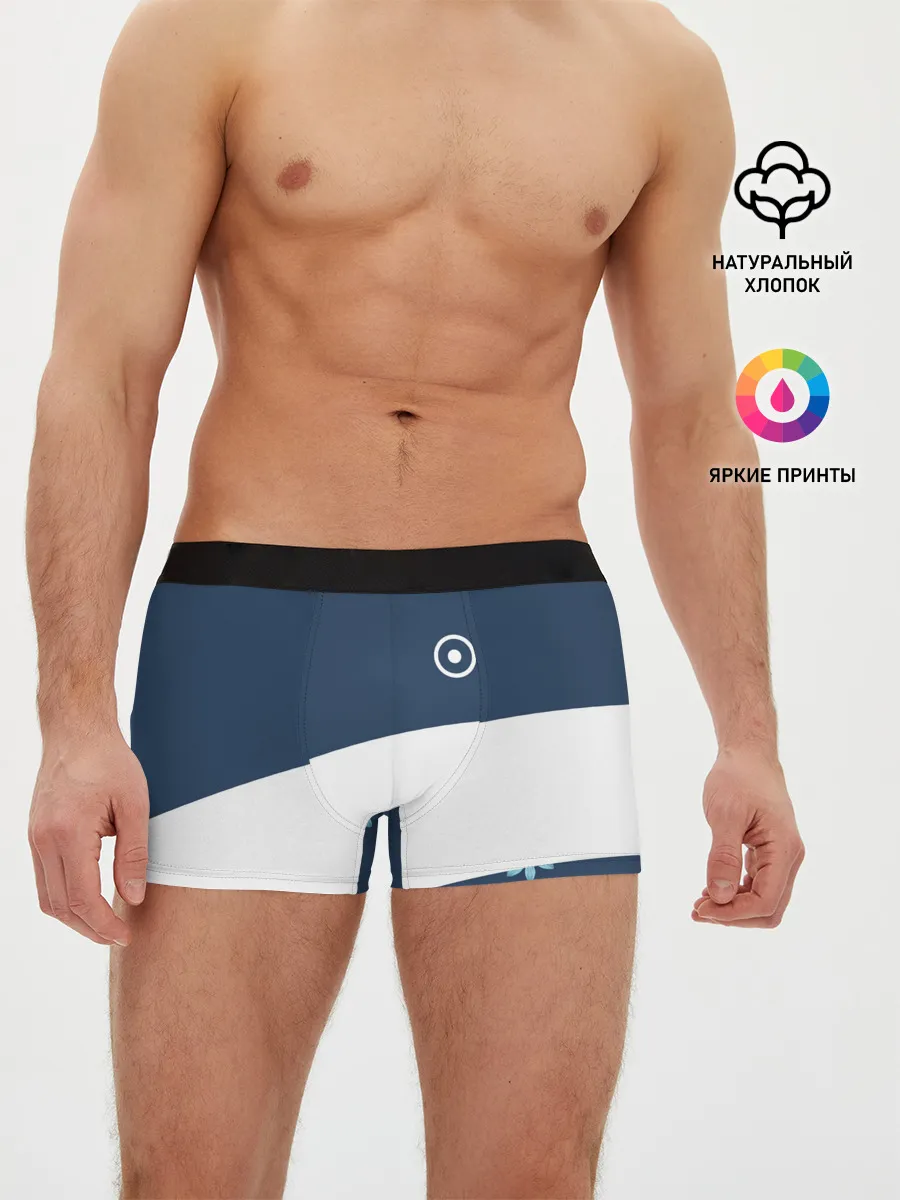 Мужские трусы боксеры / Стильная с цветами