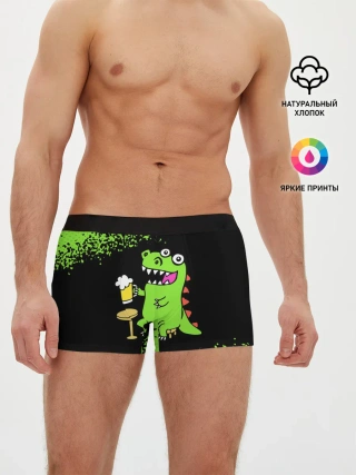 Мужские трусы боксеры / Пивозавр - Краска