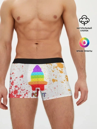 Мужские трусы боксеры / Pop It - Rocket - Paint